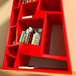 Slide Moderne Boekenplank Met Groen, Rood Of Wit Christie-design -Slide Shop 17100