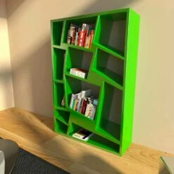 Slide Moderne Boekenplank Met Groen, Rood Of Wit Christie-design -Slide Shop 17101