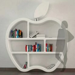 Slide Vouwrood, Wit Of Grijs Moderne Design Boekenkast -Slide Shop 17113