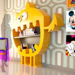 Slide Sterke Moderne Design Boekenkast, Italiaans Ambachtelijk Product