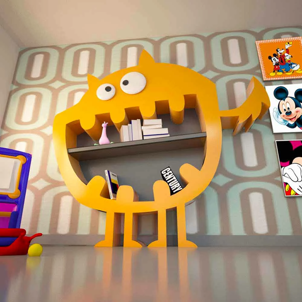 Slide Sterke Moderne Design Boekenkast, Italiaans Ambachtelijk Product 2 Slide Sterke Moderne Design Boekenkast, Italiaans Ambachtelijk Product - Afbeelding 2