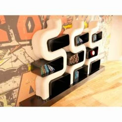 Slide Moderne Boekenkast In Massief Design, Ser P Made In Italy -Slide Shop 17137