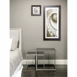 Slide Shop -Slide Shop 2 tavolini design moderno in acciaio con piano in vetro bubbi 1