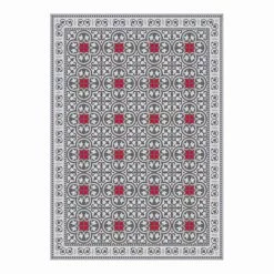 6 Placemats Met Amerikaans Patroon In PVC En Wasbaar Polyester - Lindia -Slide Shop 6 tovagliette americane a fantasia in pvc e poliestere lavabili lindia 4