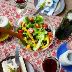 6 Elegante Amerikaanse Placemats In Wasbaar PVC En Polyester - Petunia -Slide Shop 6 tovagliette americane eleganti in pvc e poliestere lavabili petunia 4