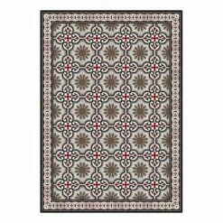 6 Wasbare Amerikaanse Placemats Met Patroon In PVC En Polyester - Coria