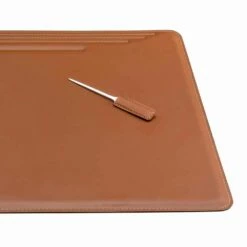 Accessoires Voor Een Lederen Bureau, 4 Stuks, Made In Italy - Ebe -Slide Shop accessori per scrivania in cuoio rigenerato da 4 pezzi made in italy ebe 13