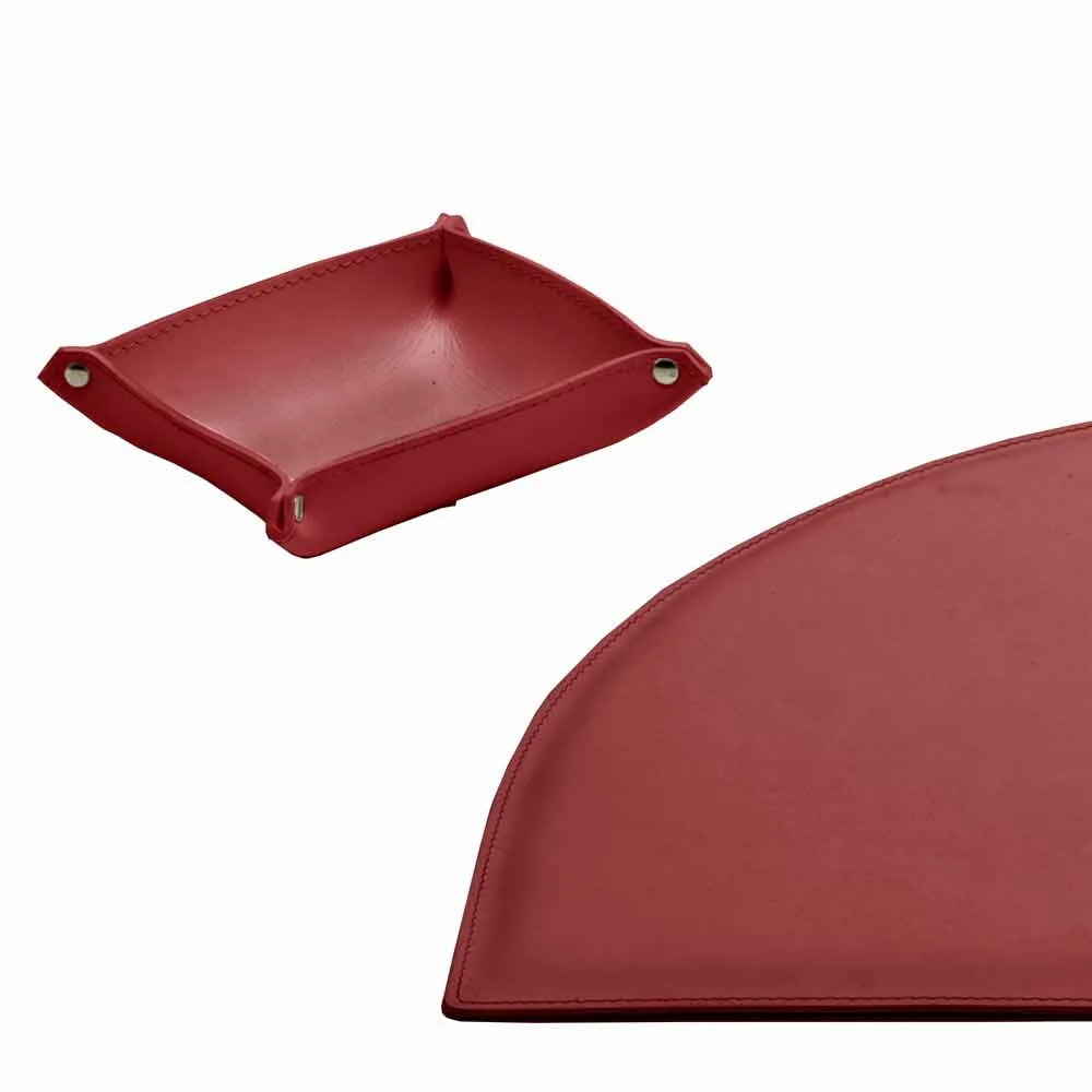 Kantooraccessoires Voor Bureau In Geregenereerd Leer, Gemaakt In Italië - Medea 14 Kantooraccessoires Voor Bureau In Geregenereerd Leer, Gemaakt In Italië - Medea - Afbeelding 14