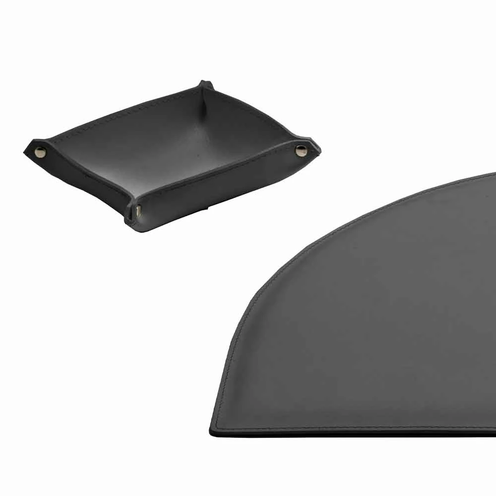 Kantooraccessoires Voor Bureau In Geregenereerd Leer, Gemaakt In Italië - Medea 20 Kantooraccessoires Voor Bureau In Geregenereerd Leer, Gemaakt In Italië - Medea - Afbeelding 20