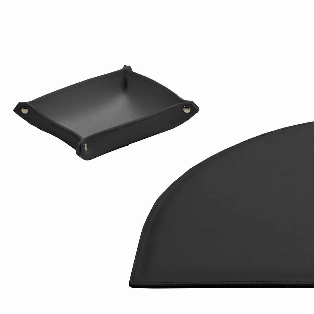 Kantooraccessoires Voor Bureau In Geregenereerd Leer, Gemaakt In Italië - Medea 10 Kantooraccessoires Voor Bureau In Geregenereerd Leer, Gemaakt In Italië - Medea - Afbeelding 10