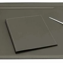 5-delige Lederen Bureau-accessoires Made In Italy - Ebe -Slide Shop accessori per scrivania in cuoio rigenerato da 5 pezzi made in italy ebe 22