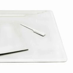 5-delige Lederen Bureau-accessoires Made In Italy - Ebe -Slide Shop accessori per scrivania in cuoio rigenerato da 5 pezzi made in italy ebe 6