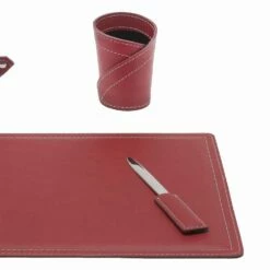 Accessoires Geregenereerd Lederen Bureau, 4 Stuks, Made In Italy - Ascanio 34 Accessoires Geregenereerd Lederen Bureau, 4 Stuks, Made In Italy - Ascanio -Slide Shop accessori scrivania in cuoio rigenerato da 4 pezzi made in italy ascanio 10