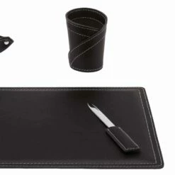 Accessoires Geregenereerd Lederen Bureau, 4 Stuks, Made In Italy - Ascanio 25 Accessoires Geregenereerd Lederen Bureau, 4 Stuks, Made In Italy - Ascanio -Slide Shop accessori scrivania in cuoio rigenerato da 4 pezzi made in italy ascanio 2