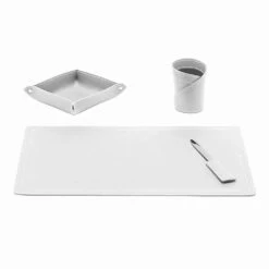 Accessoires Geregenereerd Lederen Bureau, 4 Stuks, Made In Italy - Ascanio 22 Accessoires Geregenereerd Lederen Bureau, 4 Stuks, Made In Italy - Ascanio -Slide Shop accessori scrivania in cuoio rigenerato da 4 pezzi made in italy ascanio 4