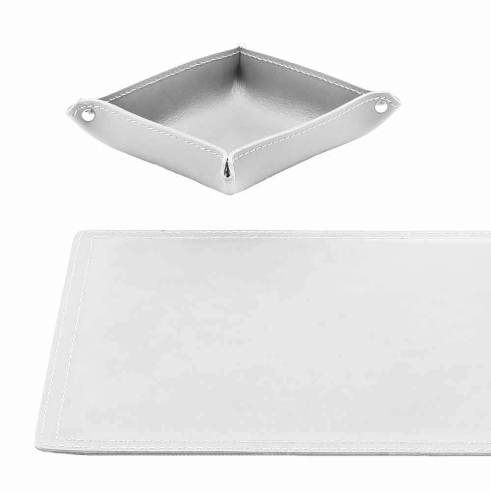 Accessoires Geregenereerd Lederen Bureau, 4 Stuks, Made In Italy - Ascanio 11 Accessoires Geregenereerd Lederen Bureau, 4 Stuks, Made In Italy - Ascanio - Afbeelding 11