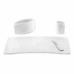 Accessoires Bureau In Geregenereerd Leer Gemaakt In Italië - Brando -Slide Shop accessori scrivania in cuoio rigenerato da 4 pezzi made in italy brando 4