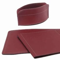Kantooraccessoires Voor Bureau Gemaakt In Italië In Bonded Leather - Brando -Slide Shop accessori scrivania in cuoio rigenerato da 5 pezzi made in italy brando 11