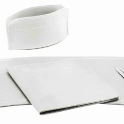 Kantooraccessoires Voor Bureau Gemaakt In Italië In Bonded Leather - Brando -Slide Shop accessori scrivania in cuoio rigenerato da 5 pezzi made in italy brando 7