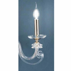 2-lichts Wandlamp In Geblazen Glas En Klassiek Luxe Optisch Kristal - Cassea -Slide Shop applique 2 luci vetro soffiato e cristallo ottico lusso classico cassea 2