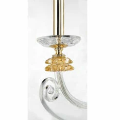 3-lichts Wandlamp Geblazen Glas En Klassiek Luxe Optisch Kristal - Cassea -Slide Shop applique 3 luci vetro soffiato e cristallo ottico lusso classico cassea 3