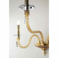 Klassieke Wandlamp Met 3 Lampen Van Geblazen Glas En Handgemaakte Details - Phaedra -Slide Shop applique classica 3 luci in vetro soffiato e dettagli fatti a mano fedra 2