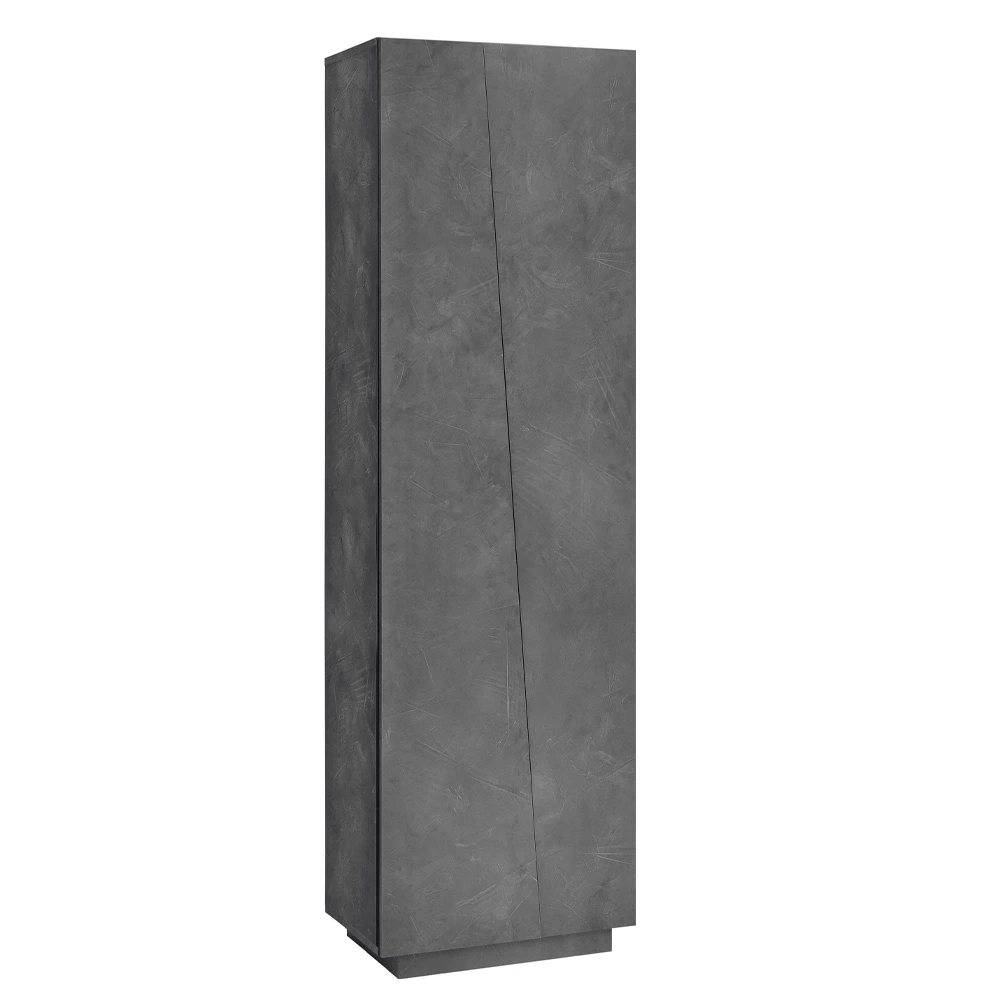 2-deurs Kledingkast In Duurzaam Wit Of Leisteen Melamine Hout - Joris 1 2-deurs Kledingkast In Duurzaam Wit Of Leisteen Melamine Hout - Joris