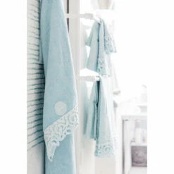 Gastendoek In Terry Katoen Met Poema Kant 2 Stuks En 2 Kleuren - Kasteel 12 Gastendoek In Terry Katoen Met Poema Kant 2 Stuks En 2 Kleuren - Kasteel -Slide Shop asciugamano ospite in spugna cotone con pizzo poema 2 pezzi e 2 colori castle 3