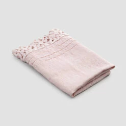 Zware Linnen Gezichtshanddoek Met Poema-kant 2 Stuks 2 Kleuren - Kasteel -Slide Shop asciugamano viso in lino pesante con pizzo poema 2 pezzi 2 colori castle 5