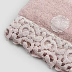 Gezichtshanddoek In Terry Katoen Met Poema Kant 2 Stuks 2 Kleuren - Kasteel -Slide Shop asciugamano viso in spugna cotone con pizzo poema 2 pezzi 2 colori castle 5