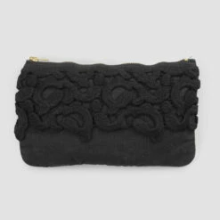 Zwart Of Roze Linnen Etui Met Kant En Ritssluiting 3 Afmetingen 2 Stuks - Lullabi -Slide Shop astuccio in lino nero o rosa con pizzo e cerniera 3 dimensioni 2 pezzi lullabi 5