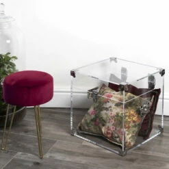 Kofferbak In Transparant Of Gerookt Acrylkristal En Modern Staal - Dante -Slide Shop baule in cristallo acrilico trasparente o fume e acciaio moderno dante 7