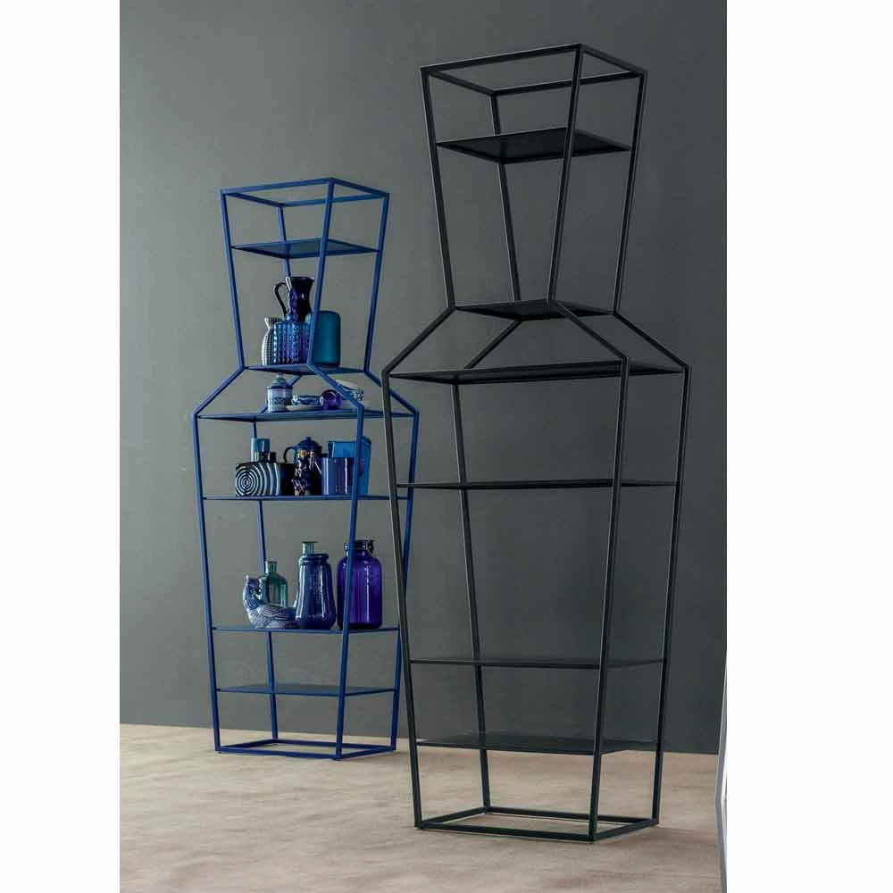 Slide Bonaldo Juni Gekleurde Metalen Boekenkast Van Het Ontwerp H190xL70cm Gemaakt In Italië 2 Slide Bonaldo Juni Gekleurde Metalen Boekenkast Van Het Ontwerp H190xL70cm Gemaakt In Italië - Afbeelding 2