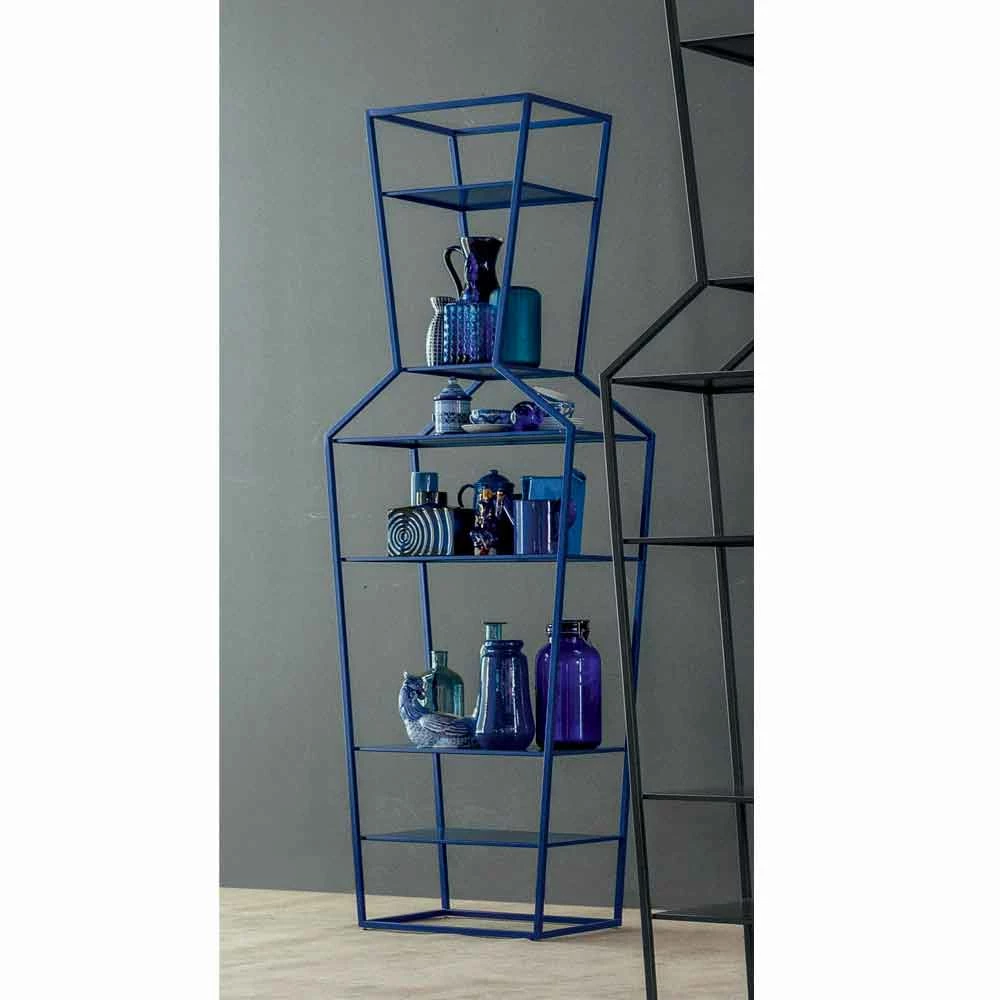 Slide Bonaldo Juni Gekleurde Metalen Boekenkast Van Het Ontwerp H190xL70cm Gemaakt In Italië 3 Slide Bonaldo Juni Gekleurde Metalen Boekenkast Van Het Ontwerp H190xL70cm Gemaakt In Italië - Afbeelding 3