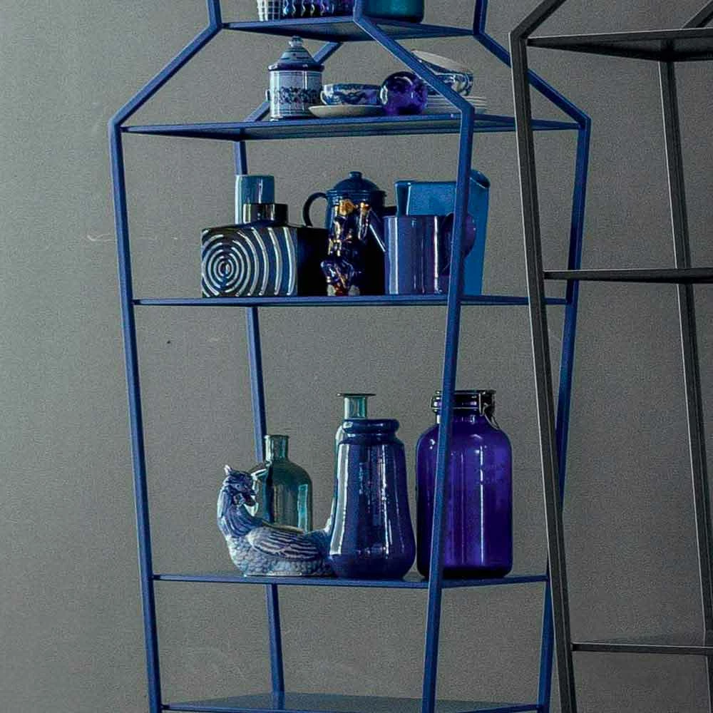 Slide Bonaldo Juni Gekleurde Metalen Boekenkast Van Het Ontwerp H190xL70cm Gemaakt In Italië 5 Slide Bonaldo Juni Gekleurde Metalen Boekenkast Van Het Ontwerp H190xL70cm Gemaakt In Italië - Afbeelding 5