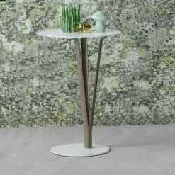 Bonaldo Kadou Designtafel In Geverfd Staal D39cm Gemaakt In Italië