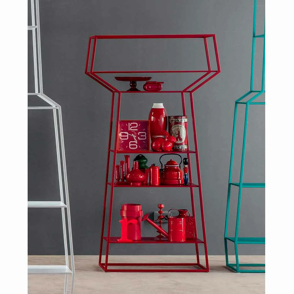 Slide Bonaldo May Kleurrijk Design Metalen Boekenkast H171xL91cm Gemaakt In Italië 3 Slide Bonaldo May Kleurrijk Design Metalen Boekenkast H171xL91cm Gemaakt In Italië - Afbeelding 3