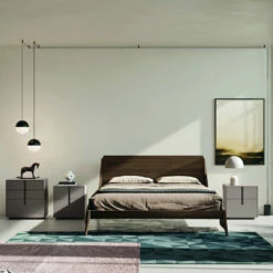 Complete Slaapkamer Met 5 Elementen In Moderne Stijl Made In Italy - Savanna