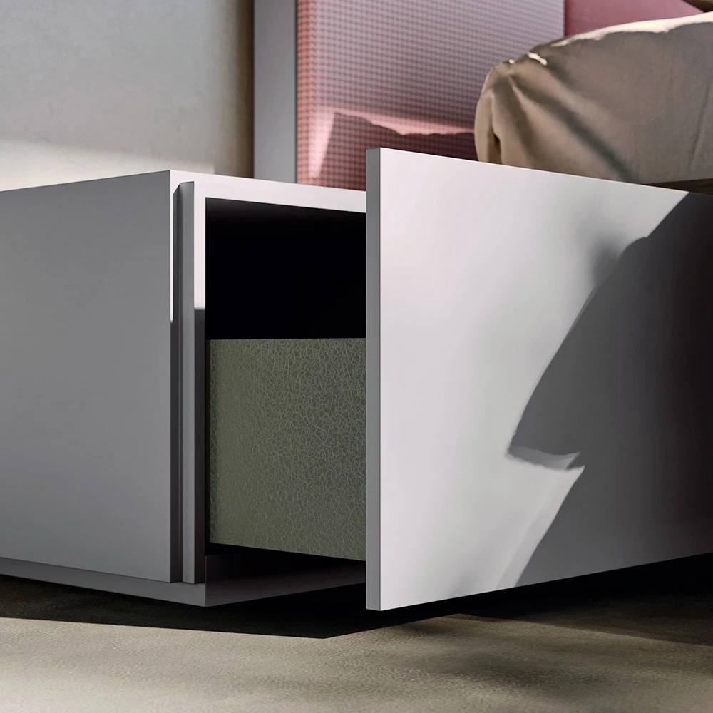 Complete Slaapkamer Met 5 Elementen Made In Italy Hoge Kwaliteit - Quartz 5 Complete Slaapkamer Met 5 Elementen Made In Italy Hoge Kwaliteit - Quartz - Afbeelding 5