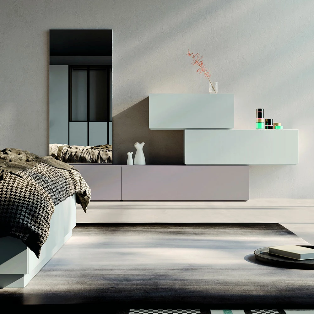 Complete Slaapkamer Met 5 Elementen Made In Italy Hoge Kwaliteit - Quartz 7 Complete Slaapkamer Met 5 Elementen Made In Italy Hoge Kwaliteit - Quartz - Afbeelding 7