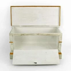 Handgemaakt In Massief Hout Met Gouden Profielen Made In Italy - Caio -Slide Shop cassapanca fatta a mano in legno massello con profili oro made in italy caio 8