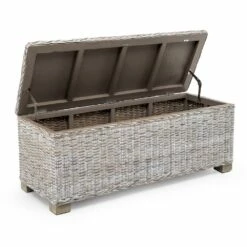 Buitenkist In Natuurlijke Vezel Van Kubù - Nogitsune -Slide Shop cassapanca outdoor in fibra naturale di kubu nogitsune 3