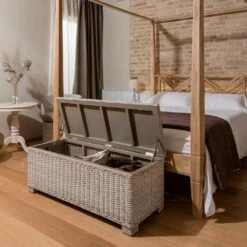 Buitenkist In Natuurlijke Vezel Van Kubù - Nogitsune -Slide Shop cassapanca outdoor in fibra naturale di kubu nogitsune 5