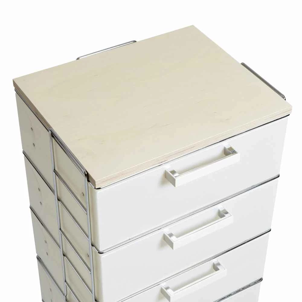 Commode 6 En Top In Natuurlijk Hout Irma 2 Commode 6 En Top In Natuurlijk Hout Irma - Afbeelding 2