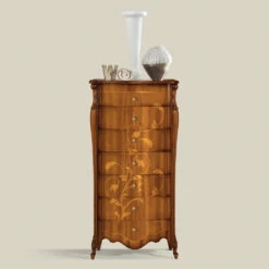 Ladekast Met 7 Lades In Ingelegd Walnotenhout Gemaakt In Italië - Commodus 10 Ladekast Met 7 Lades In Ingelegd Walnotenhout Gemaakt In Italië - Commodus -Slide Shop cassettiera 7 cassetti in legno noce intarsiato made in italy commodo 4