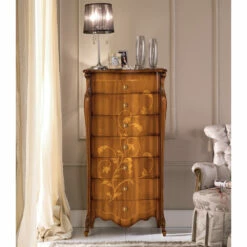 Ladekast Met 7 Lades In Ingelegd Walnotenhout Gemaakt In Italië - Commodus 11 Ladekast Met 7 Lades In Ingelegd Walnotenhout Gemaakt In Italië - Commodus -Slide Shop cassettiera 7 cassetti in legno noce intarsiato made in italy commodo 5