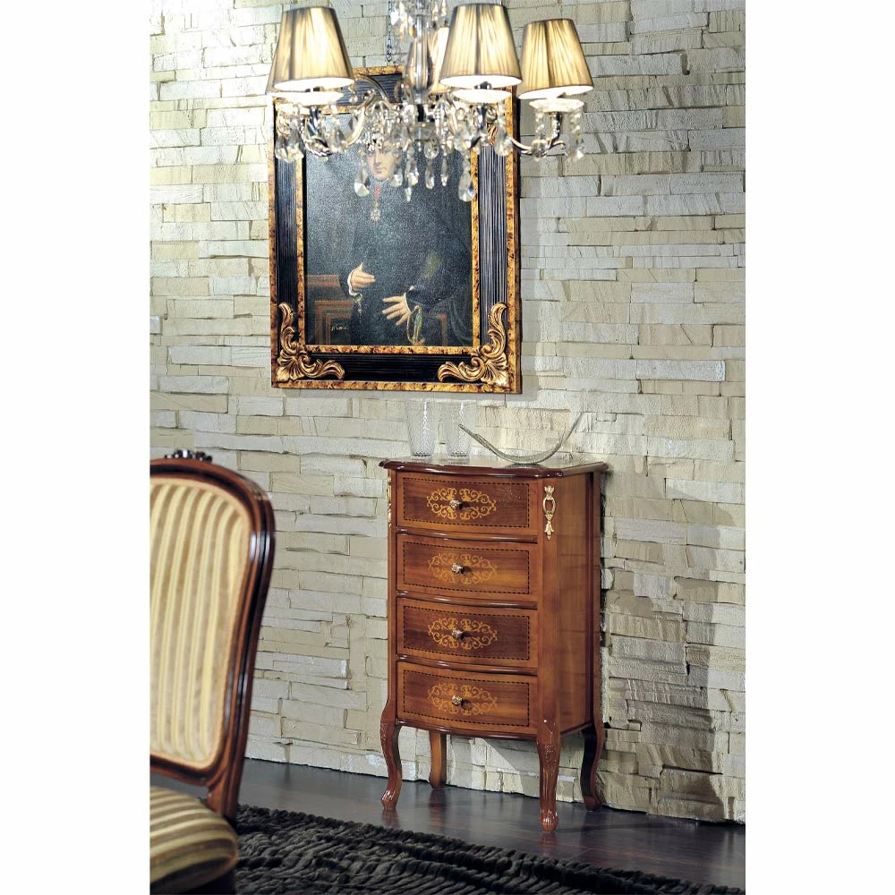 Klassieke Ladekast In Walnoothout 4 Of 6 Laden Made In Italy - Katerine 4 Klassieke Ladekast In Walnoothout 4 Of 6 Laden Made In Italy - Katerine - Afbeelding 4