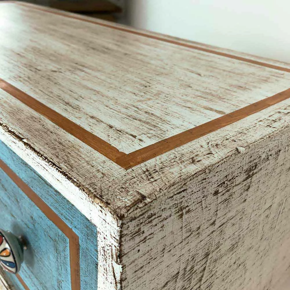 Ladekast Met Gekleurde Laden En Keramische Knoppen Made In Italy - Hendriks 7 Ladekast Met Gekleurde Laden En Keramische Knoppen Made In Italy - Hendriks - Afbeelding 7