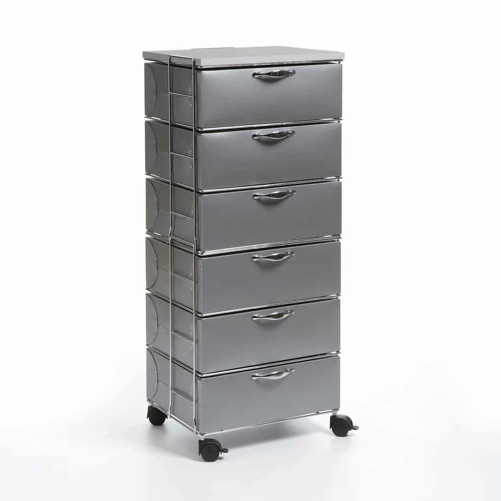 Ontwerp Chest 6 Laden In Wit / Grijs Polypropyleen Adam 3 Ontwerp Chest 6 Laden In Wit / Grijs Polypropyleen Adam - Afbeelding 3