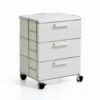 Moderne Witte Chest Met 3 Laden En Top In MDF Valerie